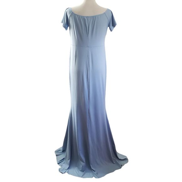 Molliya Powder Blue Long Gown MEDIUM NWT - Picture 2 of 14